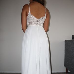 Fashion Nova White Maxi Dress